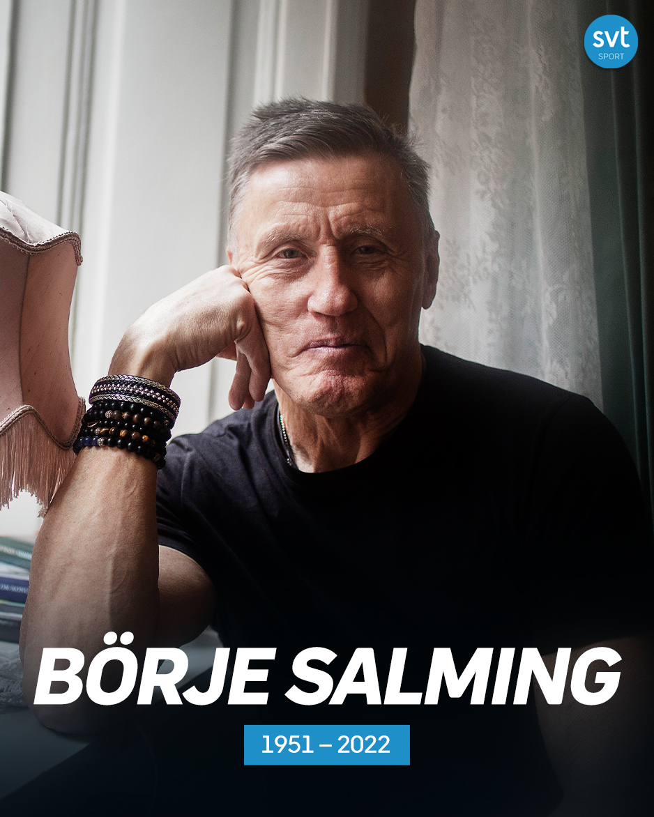 Ishockeylegendaren Börje Salming är död. Han blev 71 år gammal ❤️