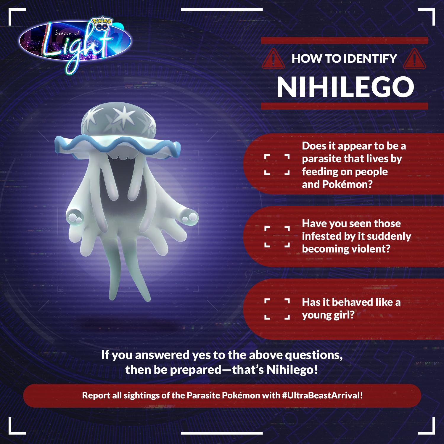 Pokémon GO on X: 🤔 Who's that Pokémon? One of the best ways to be  prepared for the upcoming #UltraBeastArrival is to know how to identify Ultra  Beasts! 🕵️‍♂️ Share this helpful