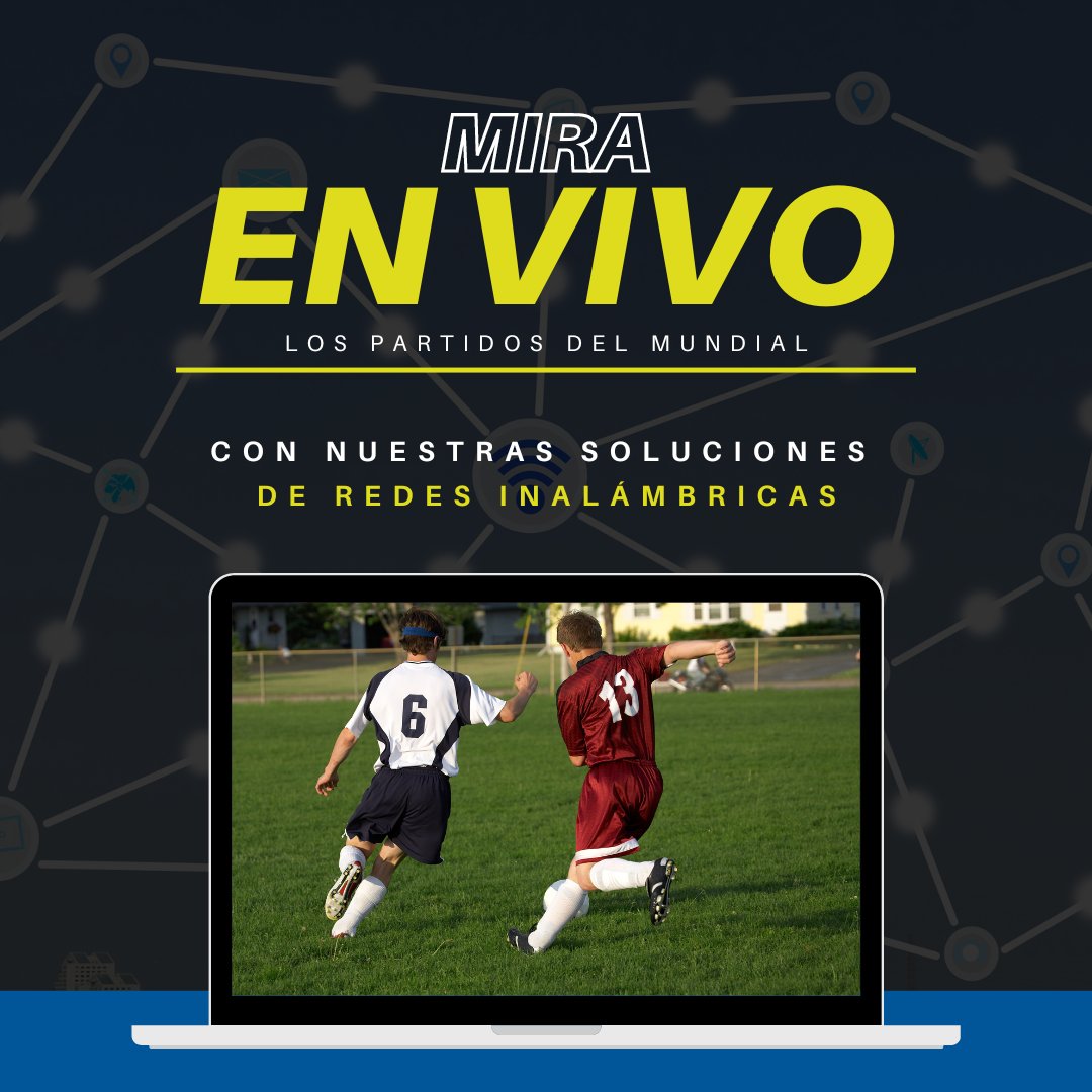 UptelMx's tweet photo. ¡Que la mala conexión de tu #redwifi no te corte la transmisión de los partidos del #mundial! ⚽️
Contrata nuestros servicios administrados y cámbiate a la nueva #tecnología que Uptel de México tiene para ti 😉
👉 contacto@uptel.mx
.
.
.
#upteldemx #digital #uptel #empresas #mx https://t.co/3KNGIZd3iL