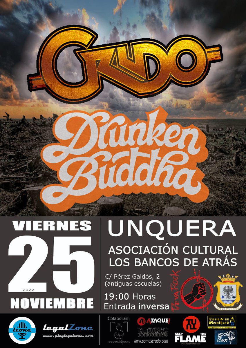 Ataque360's tweet photo. Nuestros eventos de esta semana

25 de noviembre:
📌 #Madrid 👉 Presentación @IlegalesRock 👉 #FnacCallao
📌 #Unquera 👉 @somoscrudo 👉 https://t.co/UEMNBg8ki8

26 de noviembre:
📌 #Oviedo 👉 Presentación @IlegalesRock  👉 #FnacPincipado 
📌#LaLínea 👉 #ElDaddy 👉 +Info en cartel https://t.co/8F2Fy9G62U