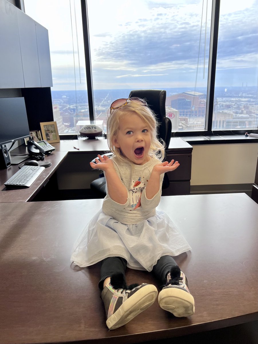 Stopped by ⁦<a href="/CreditorCounsel/">Chandler Clark</a>⁩’s office on the way to Purdue…

For once, this man wasn’t closing deals (as it should be on a Holiday).

Plenty of time for that next week!