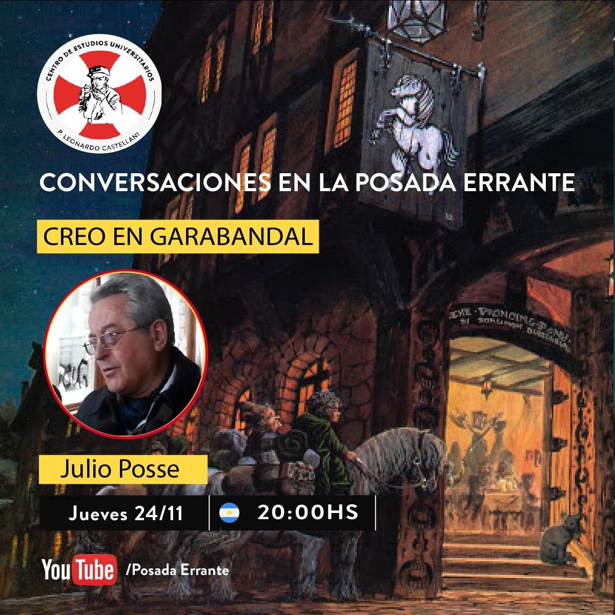 Hoy, a las 20 horas.
Espectacular encuentro en la Posada Errante.
youtu.be/-ZWi7GUDbZA