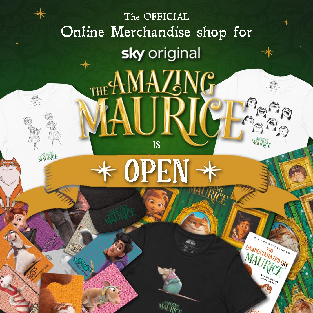 MauriceFilm's tweet photo. Roll Up! Roll Up! All profits in aid of the official Maurice retirement fund … erm….

Now you can enjoy our wonderful range of official Amazing Maurice products on the official #AmazingMaurice store which is now OPEN!

https://t.co/RX0FZOU2p6 https://t.co/BOa8bs6TAe