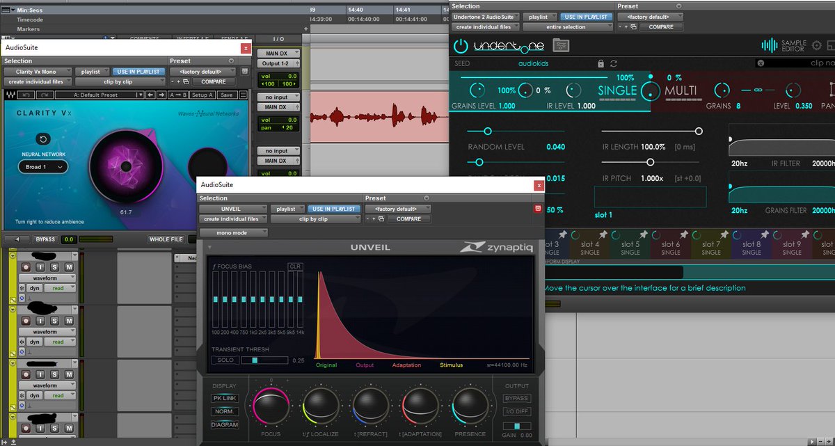 The "holy trinity" of dialogue editing/repair is complete 💪
#hireme #audio #editing #film #podcast #AudioDrama #DialogueEdit

Hire me for your next project. You won't regret it 😉