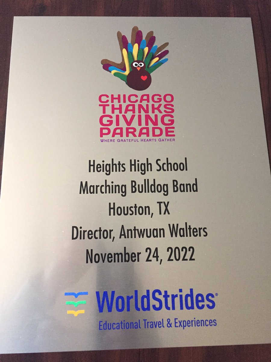 MrStevehhs_Ret's tweet image. Congratulations Mr. Walters and staff on a fantastic presentation at the Chicago Thanksgiving Day Parade. You make Heights HS and Houston proud. @heightshsband @HISDSupe @heightshigh1 @Heights_PTO @heightspd @heightsvisual