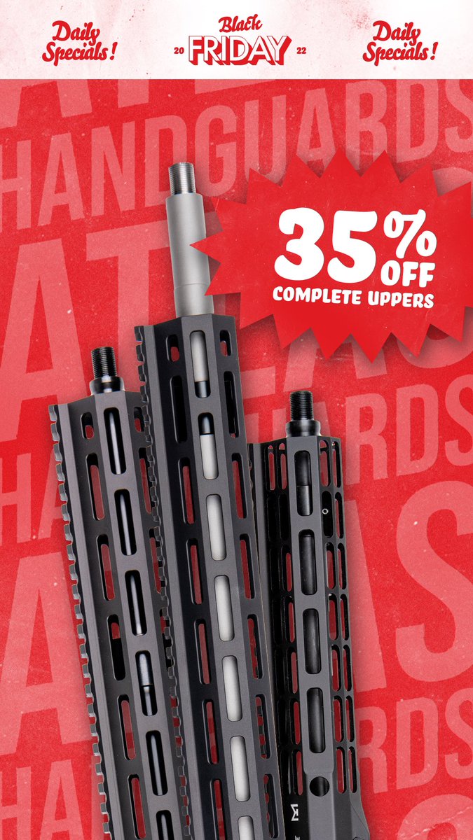 Don’t miss out on great Black Friday deals all weekend long! 

Shop Now: ballisticadvantage.com/uppers