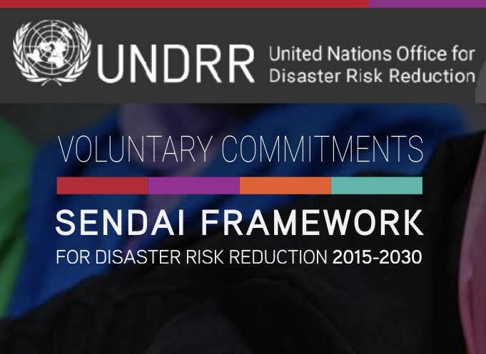 We’ve just made a voluntary commitment to the #UNDRR on behalf of the #SocietalResilience cluster of @REA_research projects to develop and publish our glossary of disaster risk terms and phrases for practitioners to contextualise in future applied research #UNDRR #Sendai #DRR
