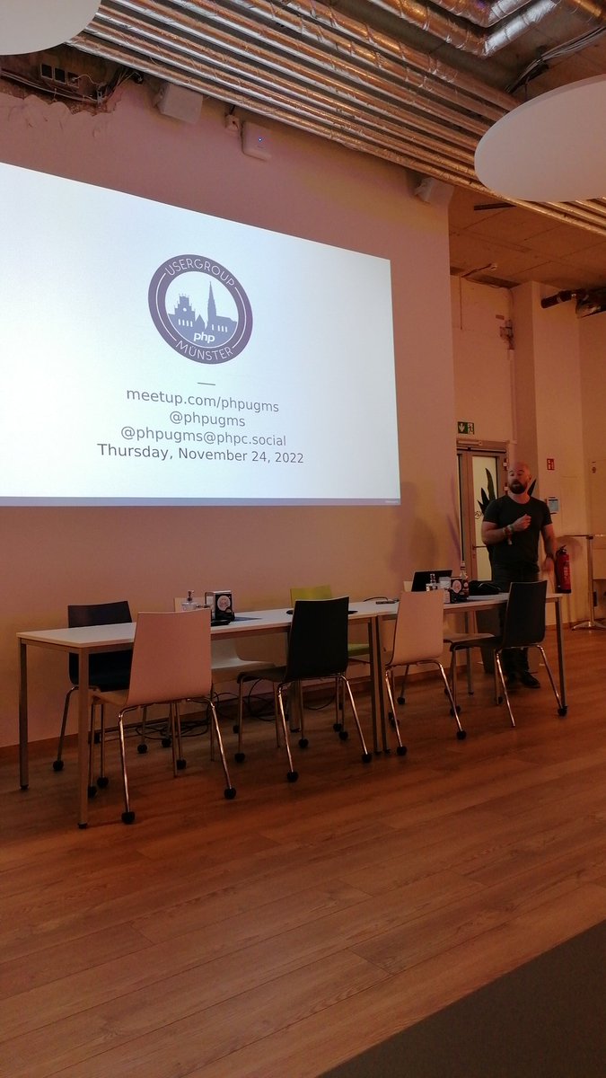 Endlich wieder #PHP #Usergroup #münster 😍 <a href="/phpugms/">PHP UG Münster</a>