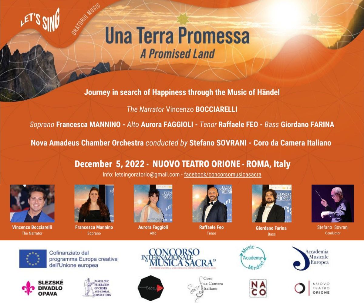SacredMusicRome's tweet photo. A Promised Land – Journey in Search of Joy through the Music of Handel https://t.co/gniSFqvJG9 https://t.co/fw5VNmwQMr