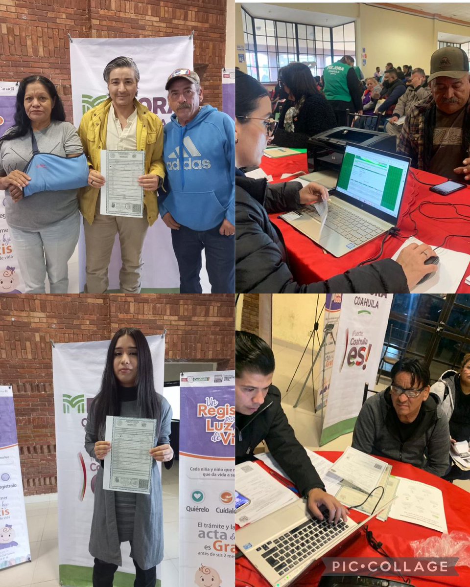 Con gran afluencia de Acuñenses, se llevó a cabo la brigada del Registro Civil en coordinación con el Programa #MejoraCoahuila, entregando 1233 servicios, entre éstos el registro de nacimiento por cambio de identidad de género
¡En hora buena! 🙏📑📄📜