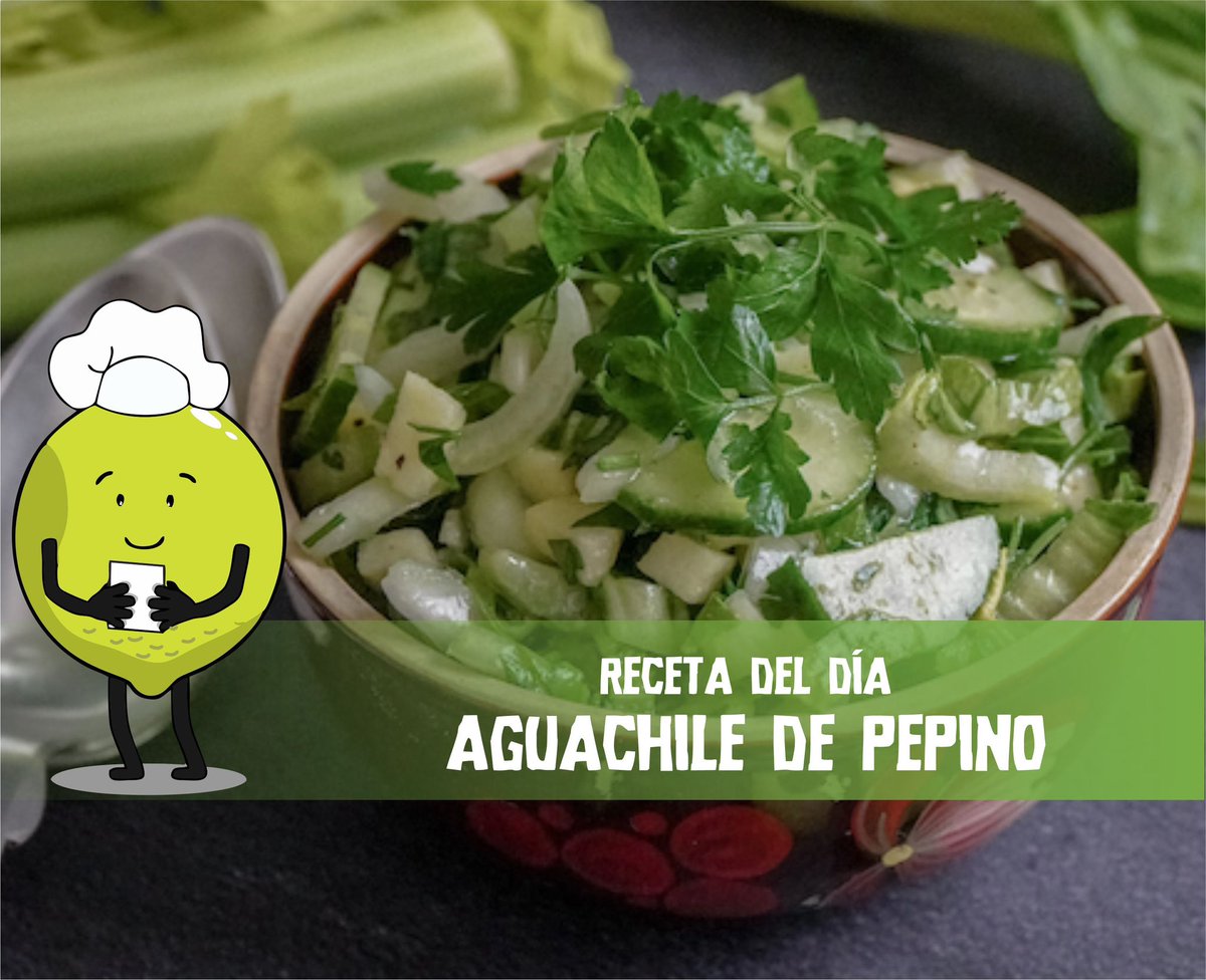¿Tienes antojo de algo picosito y fresco? Prepara este aguachile de pepino. 

Prefiere alimentos frescos o sin sellos. 

Encuentra la receta en heroesporlasalud.org/receta/aguachi…  

#RicaSencillaSaludable
#PrefiereComidaNatural
#SeamosHeroesPorLaSalud