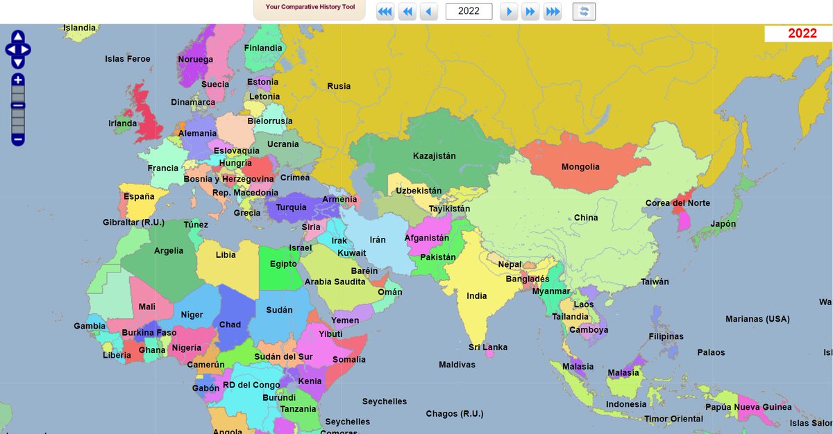 ang_gonalo's tweet photo. A la hora de enseñar historia en el aula, es importante  también mostrar cómo cambian los mapas con cada hecho histórico o periodo histórico. Una herramienta muy útil para esto es GEACRON https://t.co/6WWkJZOsJa
#DCSUVA #dobletitulacionPA #RecursosCCSS 
Ejemplos: https://t.co/hDhIhiWHCR