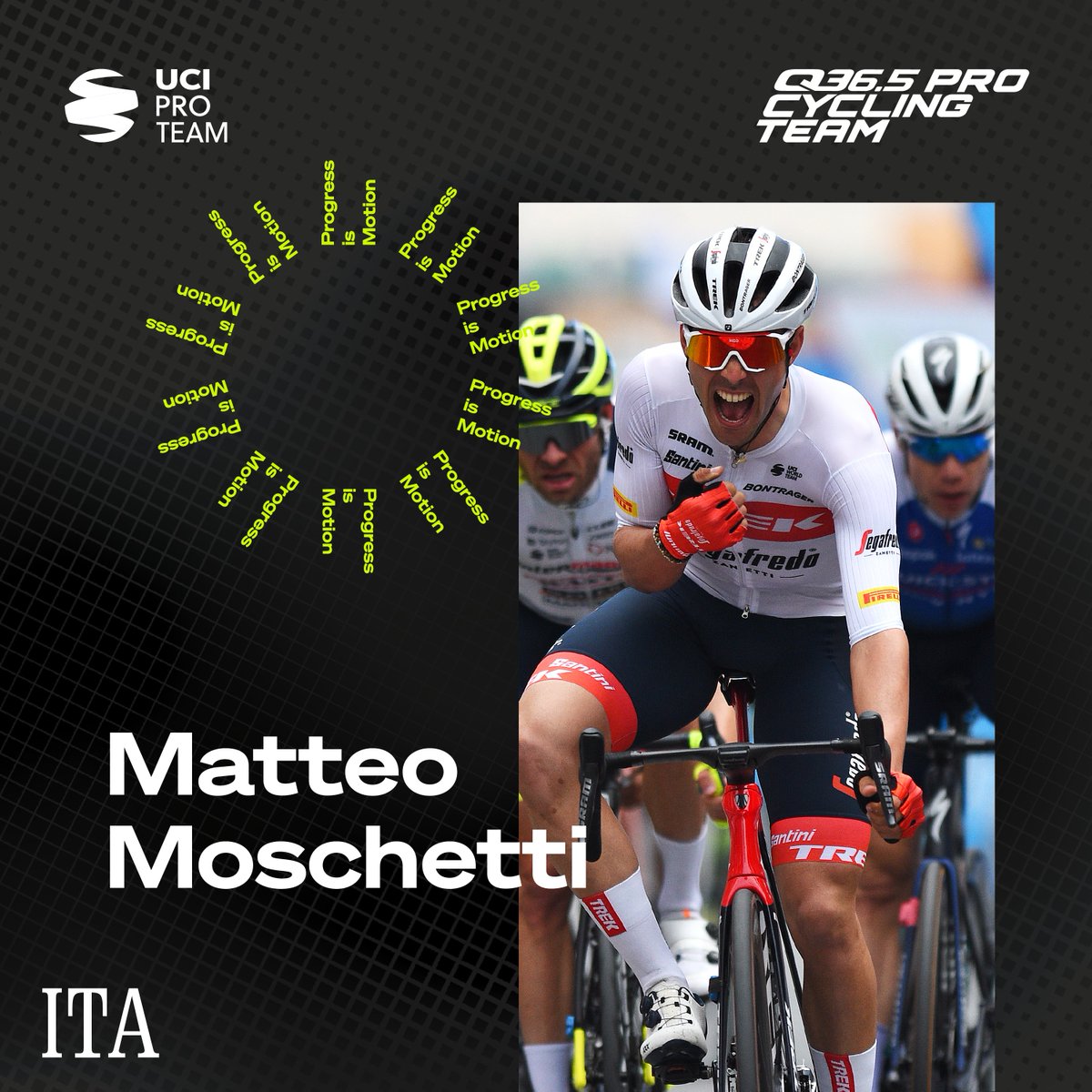 Welcome to <a href="/Q36_5ProCycling/">Q36.5 Pro Cycling Team</a>, <a href="/moschettiteo/">Matteo Moschetti</a>! 🇮🇹👊

🗨️"I am really happy and honored to join this new project. It is an exciting challenge and I am really looking forward to start this journey and create something special."

#RacingTheFuture