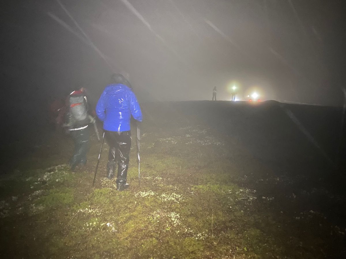 BraemarMRT's tweet photo. Team just back from rescuing a walker needing assistance in a Glenshee hills tonight. 

For weather conditions update see attached picture. 📸  🌧️ 

Everyone home safe. 

@ScottishMR 

#anyhour 
#anyday 
#ANYWEATHER 😂 https://t.co/N6iCke5VXR
