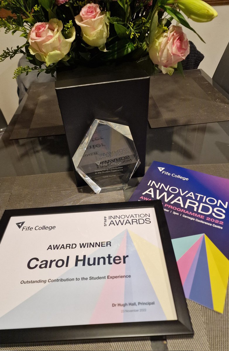 Fife College on Twitter "RT Hunter83Carol Blown away to have won