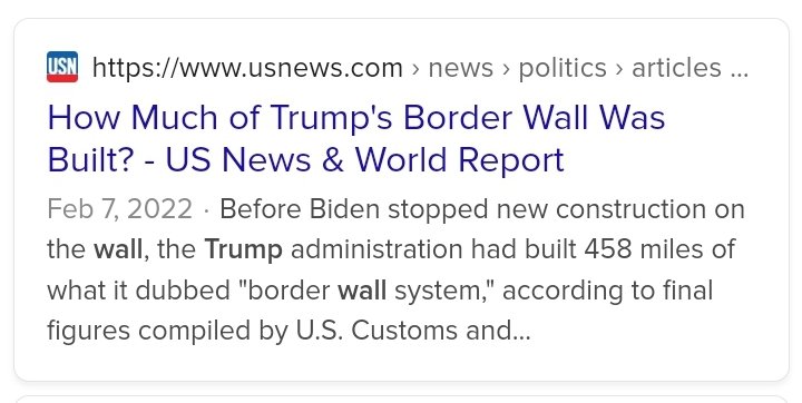 WonderBilly99's tweet photo. @MorganF19348035 @MarcLobliner Swing and a miss, Short Bus.

458 miles of shiney, new, 30 ft border wall. https://t.co/T57pY5Pix7