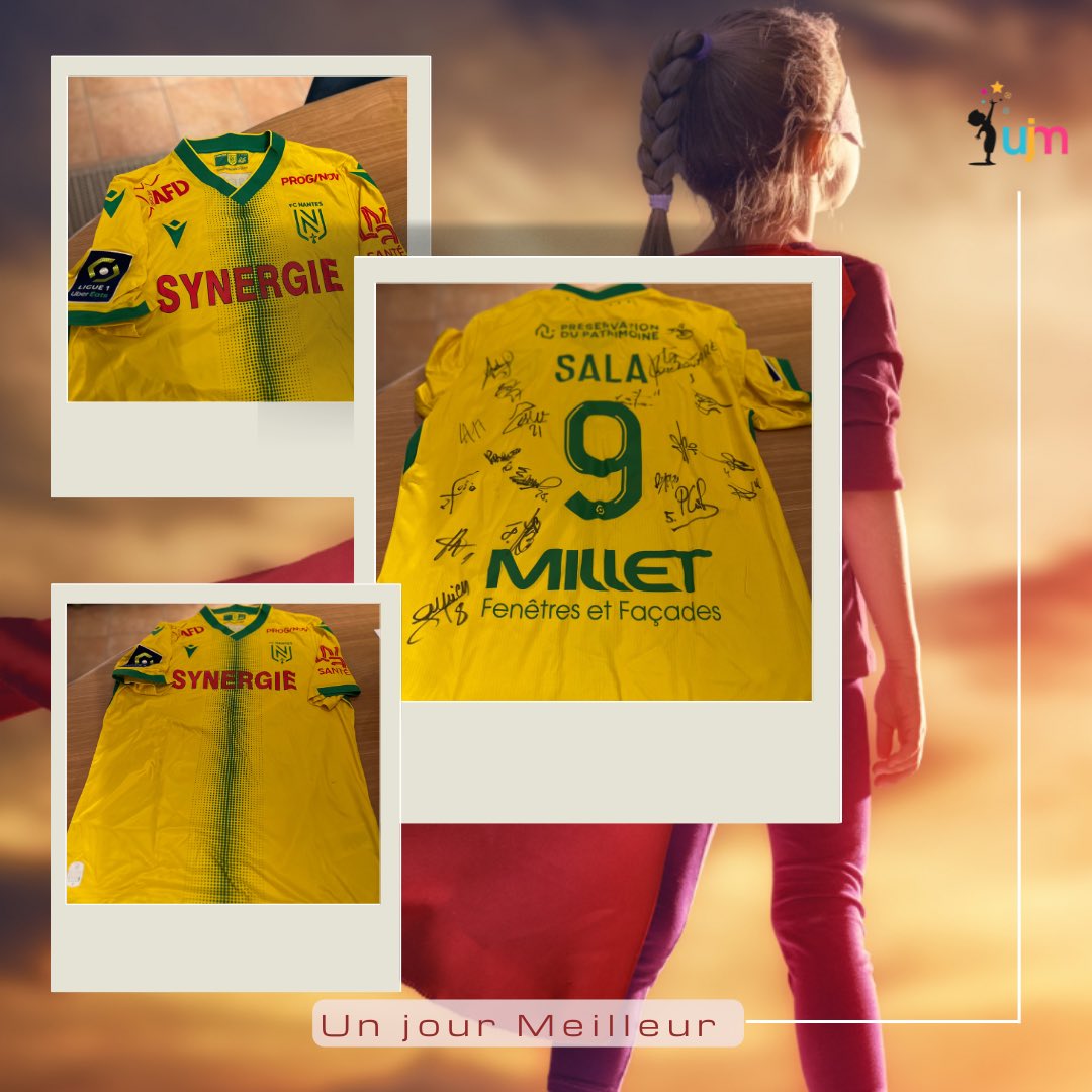 Découvrez Maillot NANTES saison 21-22 floqué SALA et dédicacé par l'ensemble de l'effectif ebay.fr/itm/2252669739… #eBay via <a href="/eBay/">eBay</a>