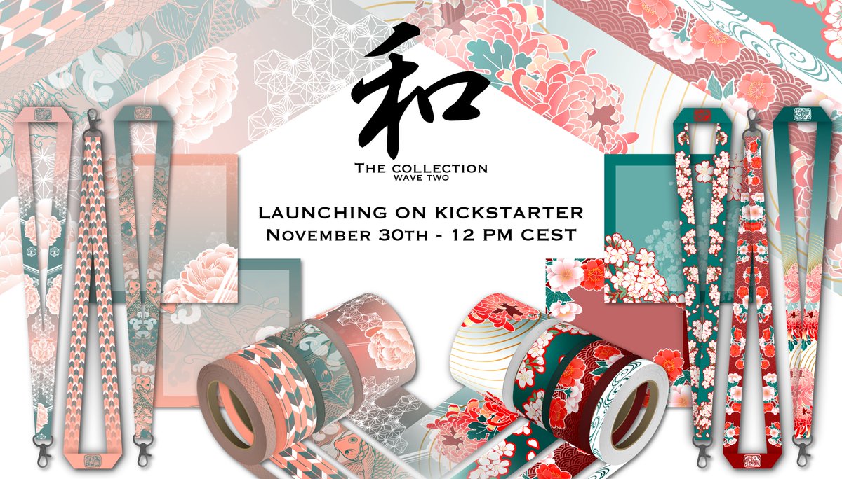 REVAMPCS's tweet photo. An all new Japanese stylized stationary #Kickstarter will launch next week November 30th at 12 PM CEST! 🎋

Follow the campaign on Kickstarter: 
https://t.co/yBdXZoEUTI

#Japan
#Stationary
#Washitapes https://t.co/1jBkDs4SbK