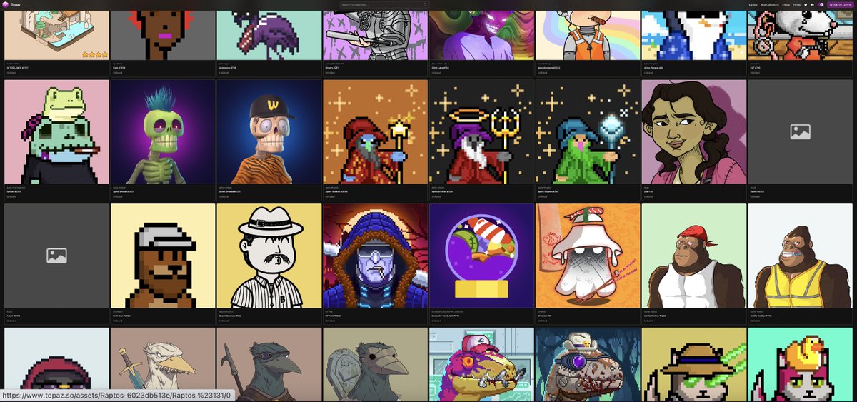 #Aptos için vaziyetimizi aldık bekliyoruz.
#Topaz onaylı tüm NFT'lerden birer çift attım cüzdana.

Favorilerim
<a href="/AptosGhosties/">Ghosties</a> 
<a href="/AptosMonkeys/">Aptos Monkeys | ACT II</a> 
<a href="/bruh_bears/">Bruh Bears ʕ•ᴥ•ʔ</a> 
<a href="/Aptomingos/">Aptomingos</a> 
- Bir çoğunu teklif vererek diplerden aldım. 
- Hobi olarak yapılmış bir sepettir, YTD!

 Sığmadı 🤫 #AptosNFT