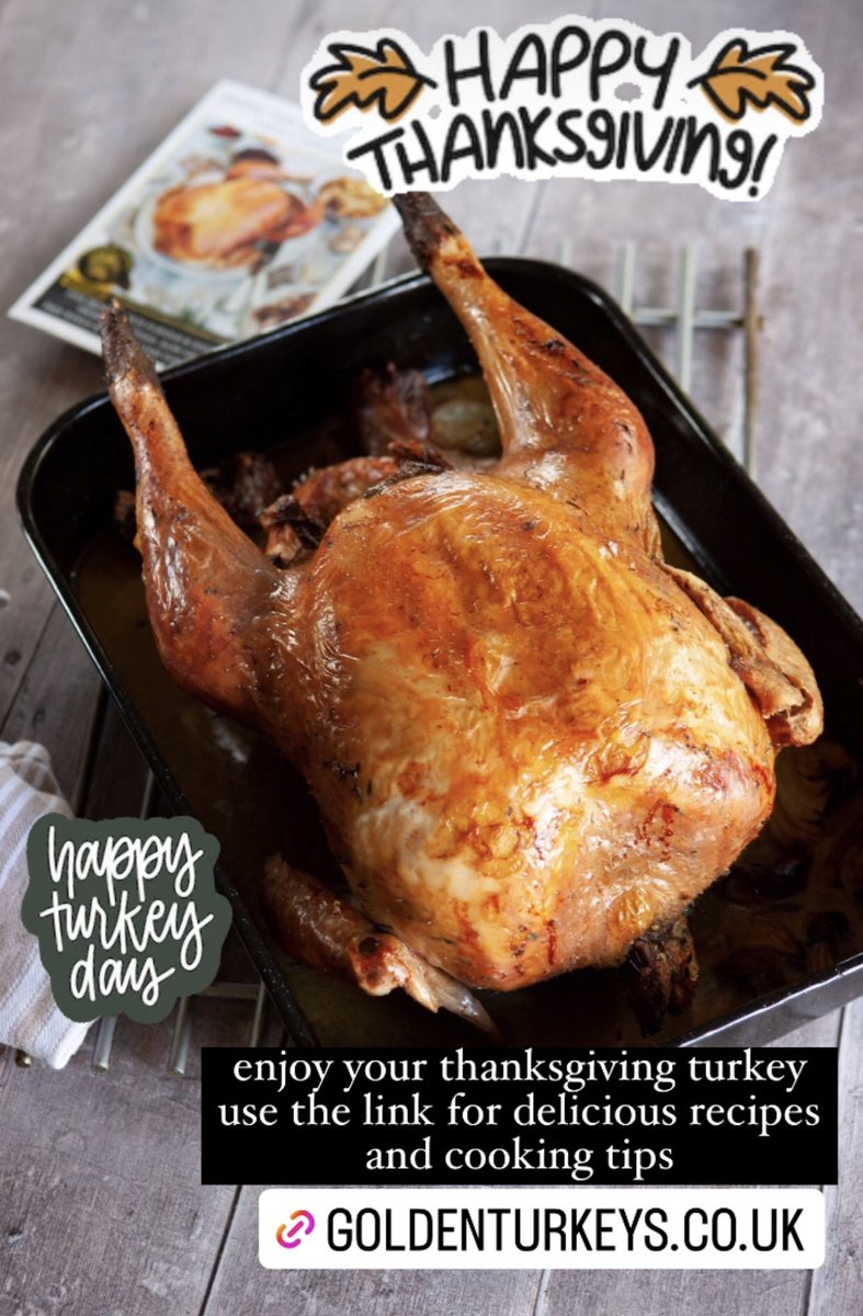 Thank you to all those celebrating #thanksgiving today with a beautifully delicious, traditional #slowgrown #goldenturkey from our accredited <a href="/GoldenTurkeys/">Golden Turkeys®</a> UK farmers and stockists!
Head to our website for cooking tips and leftover turkey recipes!❤️🦃😍
