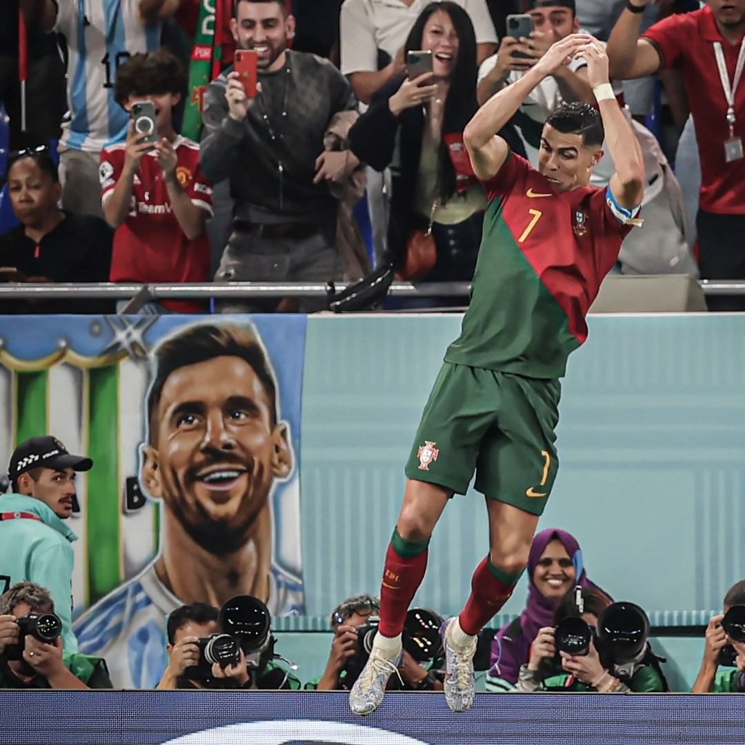 Cristiano Ronaldo Celebration vs. Ghana That Includes Messi Goes Viral