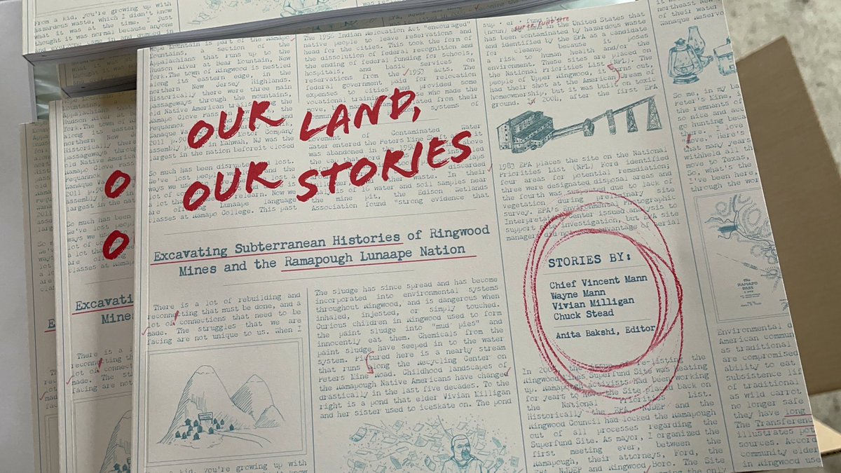 This book “Our Land, Our Stories” is both a compilation of Ramapough Lunaape stories *AND* a fundraiser for their ongoing food sovereignty efforts. Join me in purchasing one and learning true and living histories of this land ✊🏼LINK: anita-bakshi.squarespace.com/dfph