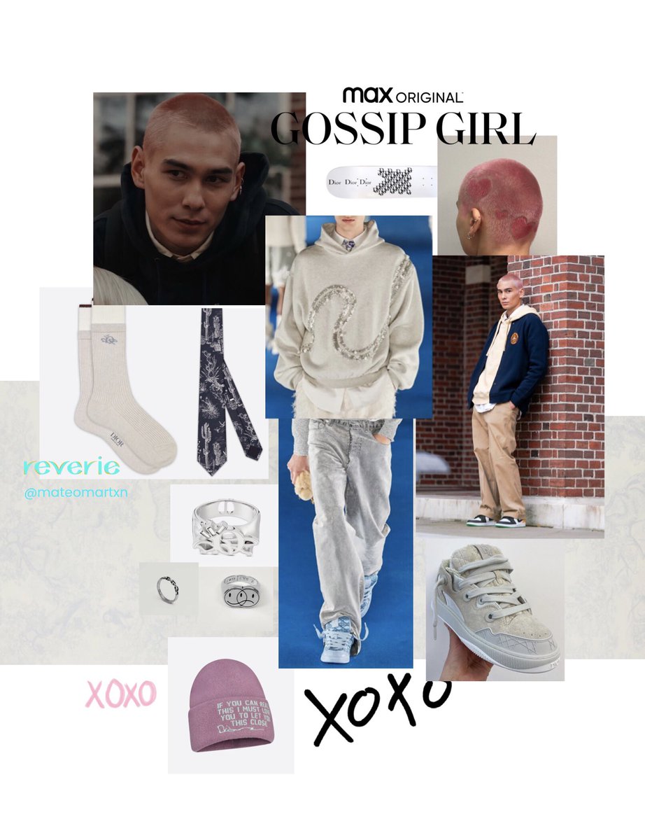Heartrender3's tweet photo. Spotted! It looks like a new fashion king has been crowned on the upper east side. Aki for me embodies the high fashion take on streetwear that Virgil had for Off-White and LV and the fresh take that Kim gives to Dior menswear. @itgirlenergy @reverie_ai 
#gossipgirlstylingparty https://t.co/1pmYUDPliH