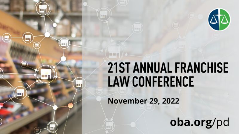 Canadian Franchise Association (@cfafranchise) on Twitter photo Don’t miss <a href="/OBAlawyers/">Ontario Bar Association</a> 21st Annual Franchise Law Conference on Nov. 29 to discuss latest developments and emerging trends in franchise law!
Register here: bit.ly/3EVXANz Don’t miss <a href="/OBAlawyers/">Ontario Bar Association</a> 21st Annual Franchise Law Conference on Nov. 29 to discuss latest developments and emerging trends in franchise law!
Register here: bit.ly/3EVXANz