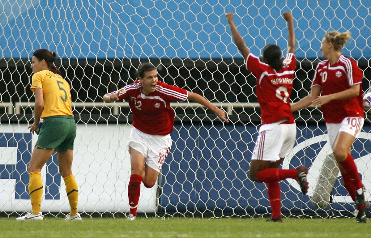 Ronaldo becomes the first man to join the elite crew of players who have scored at FIVE World Cups ⚡ He joins legends Marta and Christine Sinclair 🇧🇷🇨🇦