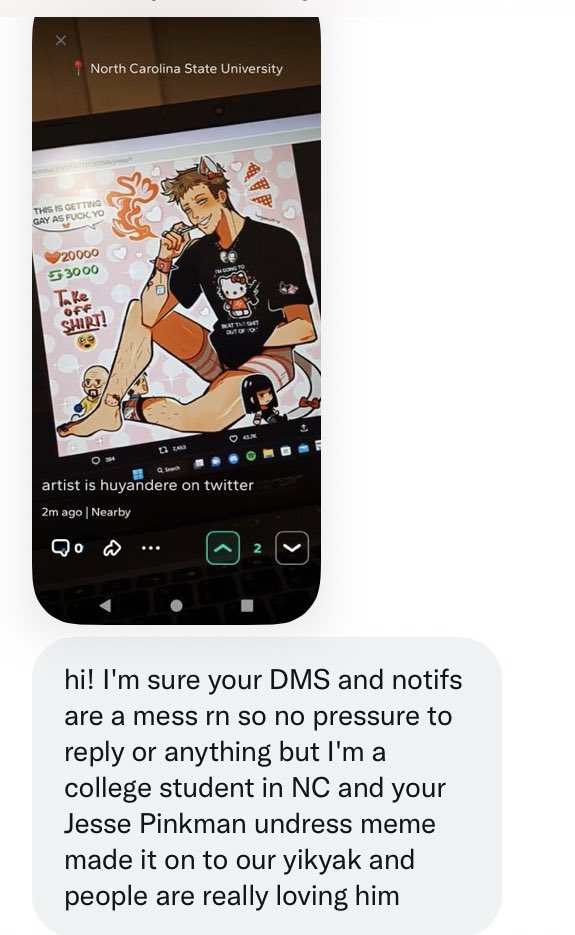 huyandere's tweet image. istg this is going to be my legacy and idk how to feel about it