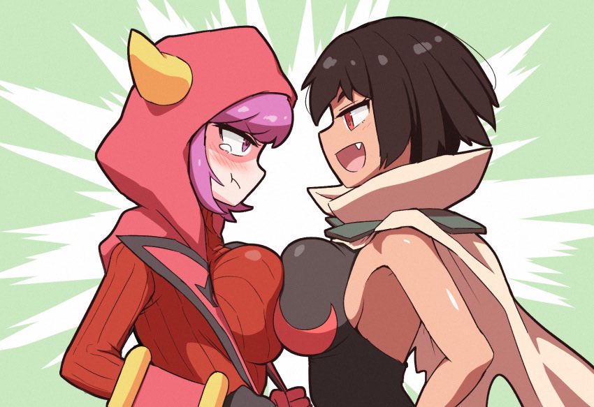 Courtney was pissed at the reader laughing at the fact she was slightly shorter,out of pettiness she reaches up and yanks the reader by the hair roughly to there knees.

“You wanna fucking laugh at me bitch?! I’ll show you what the boss of Team magma can do with whores like you!”