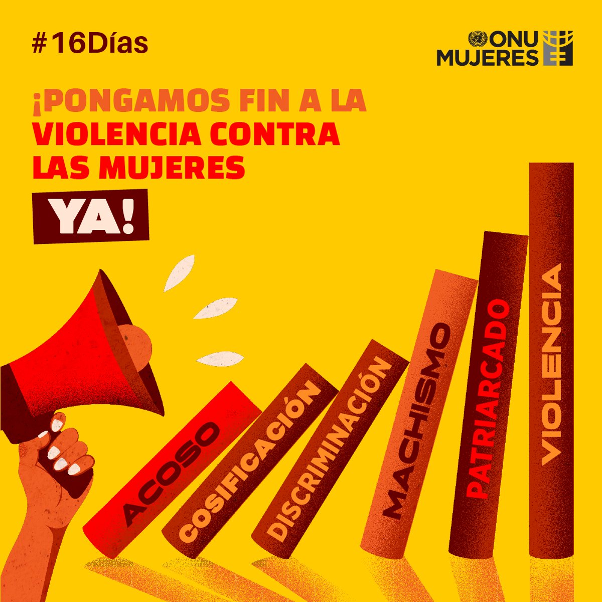 ¡Hoy inician los #16Días de activismo!

¿Sabes qué son?🤔
 
👉Un llamado a la acción y un recordatorio de que la violencia contra las mujeres y las niñas es la violación de derechos humanos más extendida en todo el mundo.

¡Únete para poner fin a la violencia contra las👩y las👧!