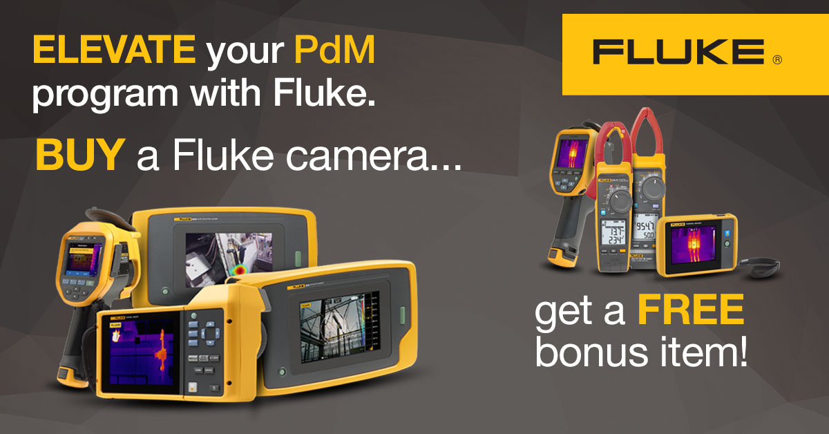 Don’t miss the chance to get a free bonus item with the purchase of a qualifying Fluke acoustic or thermal imaging camera during this limited time offer. Elevate your PdM program with Fluke and Global Test Supply between now and December 30, 2022. bit.ly/3EX7gYc