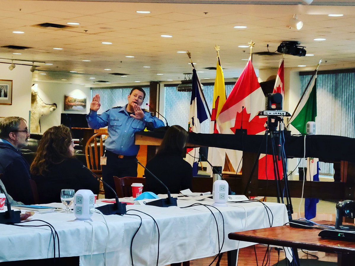 propergandiste's tweet photo. Always an absolute delight to share with Arctic Security Working Group colleagues a CCG #ArcticRegion update on our collaborative approach to Arctic Maritime Security #CCGProud #ASWG #YZF https://t.co/BJb19OD1hw