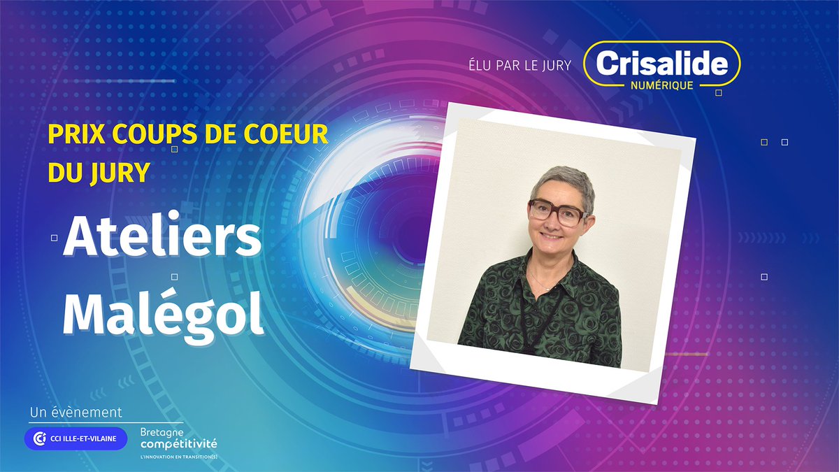 [#CrisNum] Le 1er coup de cœur est décerné à @AteliersMALEGOL (catégorie Expérience #clients) : ils conçoivent et réalisent tous les agencements intérieurs et de cuisine avec des équipements d'exception ! Trophée remis par Karine Tritten <a href="/Alkante35/">Alkante</a>.