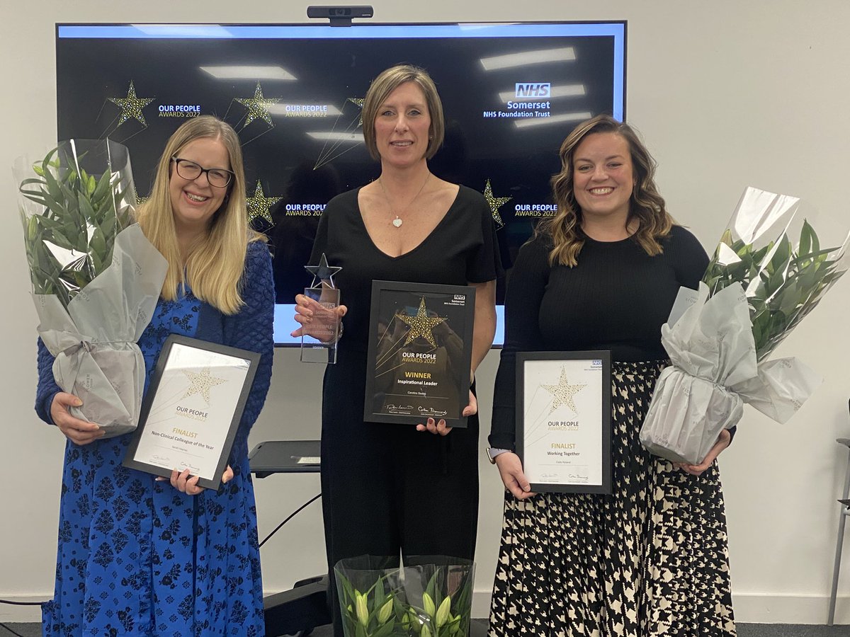 Our winners tonight from People Services. Well@done to Caroline, Cody and Sarah. #OPAs2022.