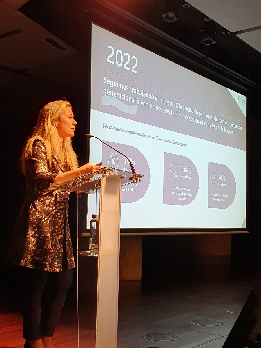 <a href="/demarbre/">Laura López Demarbre</a>: "Este año además, llevamos a cabo un estudio con <a href="/UniBarcelona/">Universitat de Barcelona</a> donde 1 de cada 3 españoles se muestra muy preocupado por cómo llegará a la vejez, siendo esta etapa el principal temos para el 48% de los encuestados." 

#5AniversarioFundacionMdP