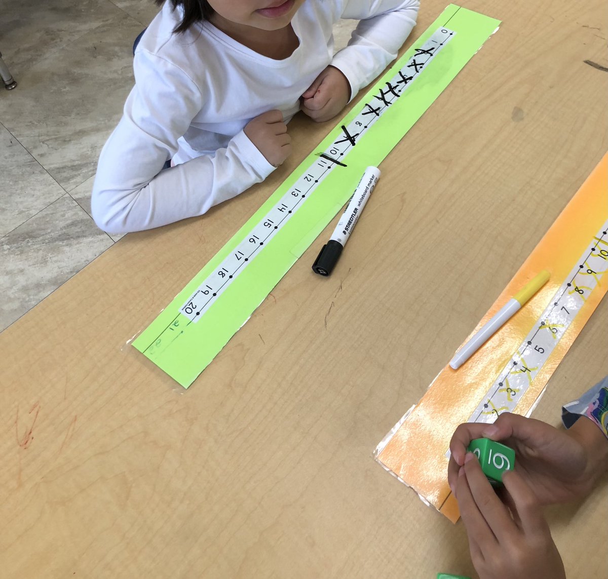 OB_KGA's tweet photo. Knock out is one of our favourite dice games! Roll 1 or 2 dice. Cross off the number on the dice. The first one to knock out the numbers to 10 wins. https://t.co/lMlgTdPL0G