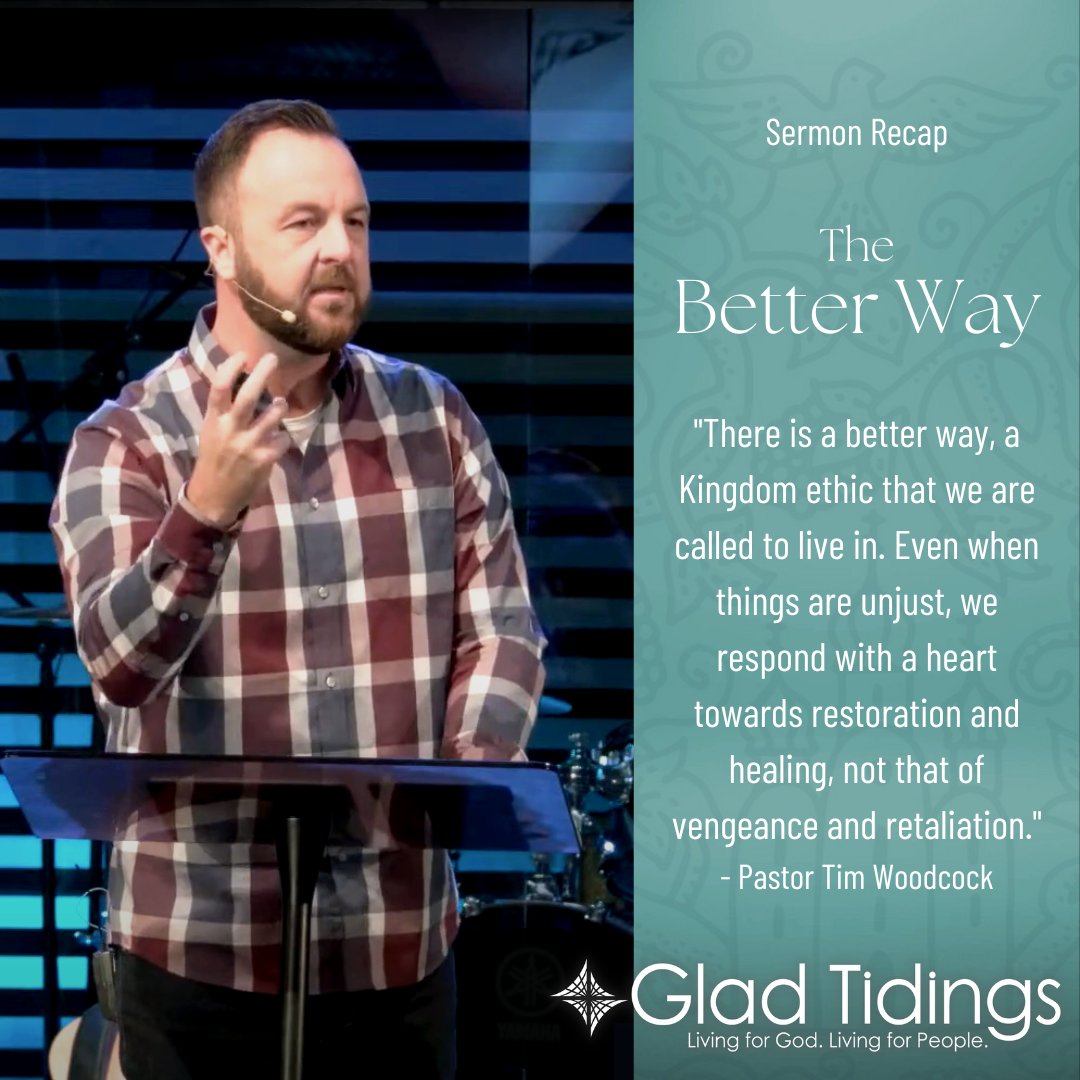 "The law comes through perfect love and obedience. The way we see the law of God fulfilled in our lives is to love perfectly, the way He loved perfectly."

Find this week’s sermon on YouTube or GT's Podcast.

#SermonRecap #TheBetterWay #SermonOnTheMount