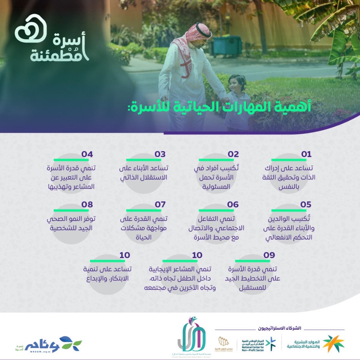 amaalosariyah's tweet photo. المهارات الحياتية يحتاجها الآباء والأمهات والآباء وكل أفراد الأسرة .

#أسرة_مطمئنة https://t.co/xksabaUvku