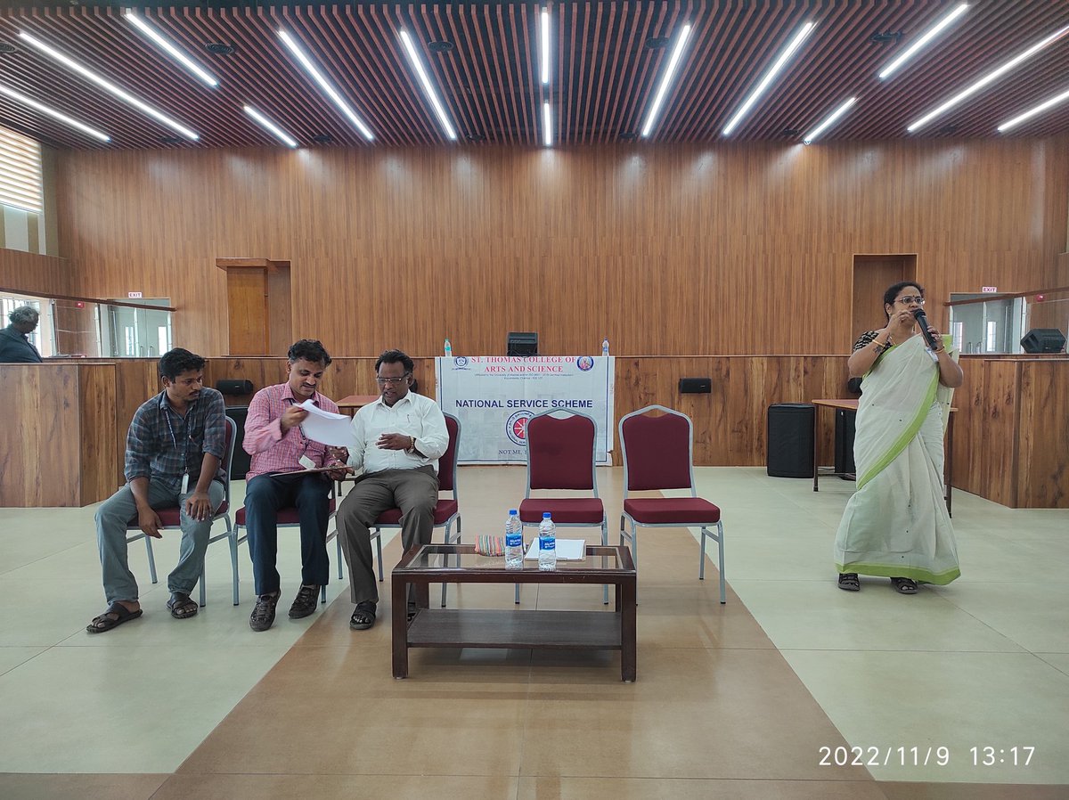 Nss_Stcas106_Ch's tweet photo. 09/11/2022 :  In St. Thomas College of Arts and Science the National Service Scheme conducted Intercollegiate
ORATORICAL COMPETITION Topic: YOUTH SAY NO TO DRUGS in that 20 volunteers were participated and other college students also participated
@_NSSIndia @Nss_Stcas107_Ch 
#nss https://t.co/k1iUaSXDmb