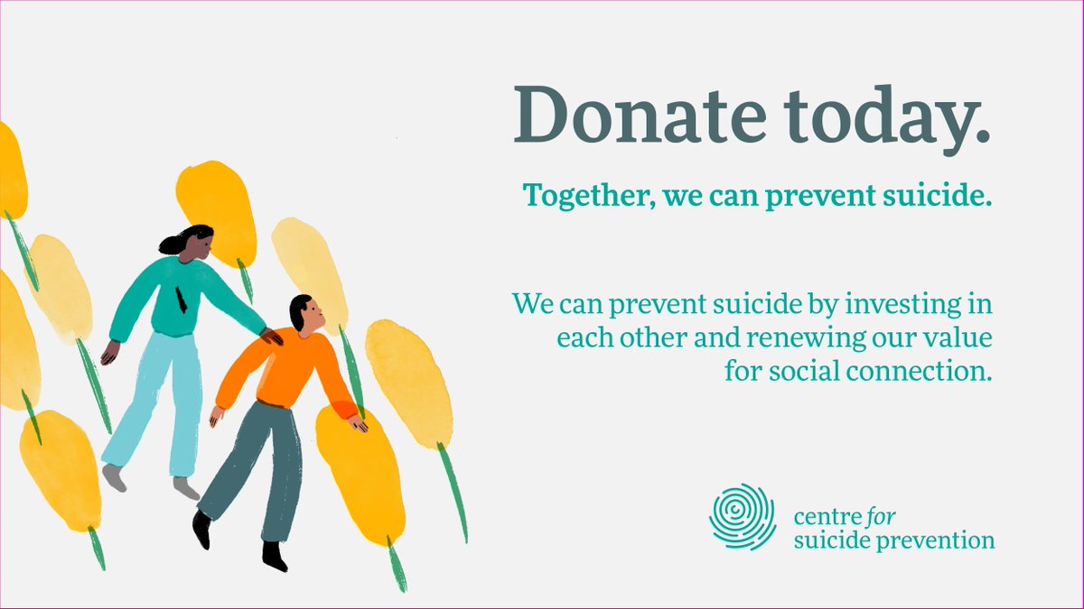 cspyyc's tweet photo. Caring conversations matter – the vast majority of people who attempt suicide and receive a caring intervention do not re-attempt. We teach people how to skillfully respond to people in crisis. https://t.co/ADnc37nzYG https://t.co/QArFNjkMvS