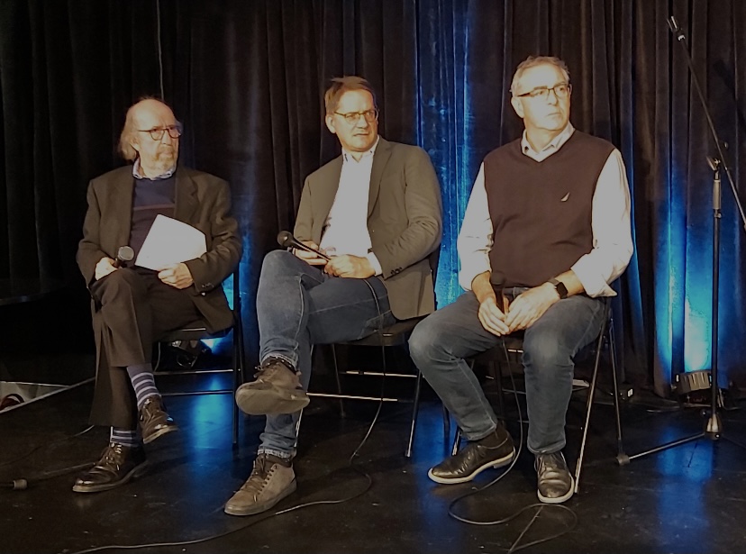 Coalition_NHD's tweet photo. Notre président @GroleauM et Gérald Larose, VP de la Coalition ont participé, avec @SylvainGaudrea2, à la rencontre des membres du Fonds Solidarité Sud. Réflexions sur les COP et leurs réelles avancées sur les changements climatiques, l'agriculture et l'alimentation durables. https://t.co/D71XerZHhF