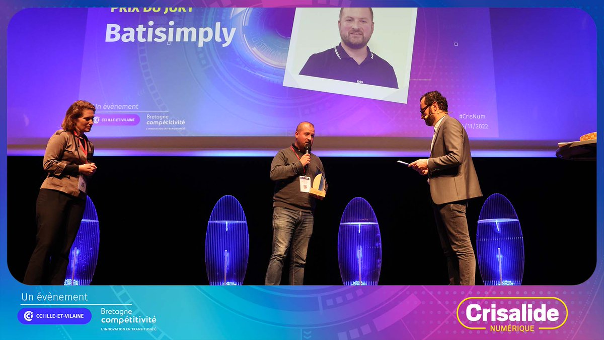 [#CrisNum] <a href="/batisimply/">Batisimply</a> "Ce trophée arrive au bon moment du projet !" Une solution qui devient un assistant personnel toujours actualisé et outil de communication permanent entre chantier et BE. Sophie Provost <a href="/metropolerennes/">Rennes Ville et Métropole</a> "Ce projet est centré sur les besoins et frugal."