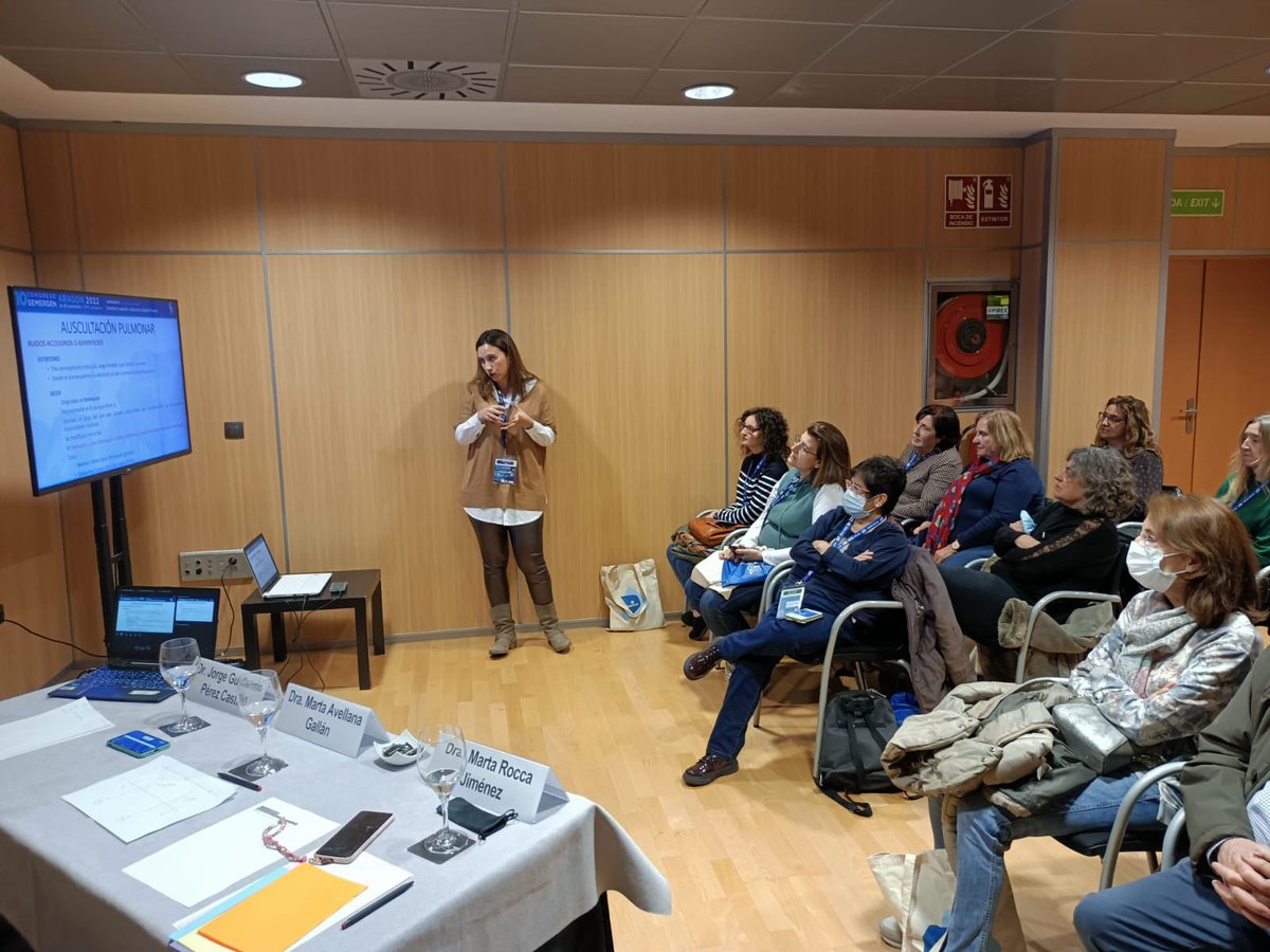 dramavellana's tweet photo. A por la última sesión del taller de auscultación. ¡Esperamos que lo hayáis aprovechado y disfrutado!
@SEMERGEN_ARAGON #SEMERGENARAGON22 https://t.co/kFrlFpqtar