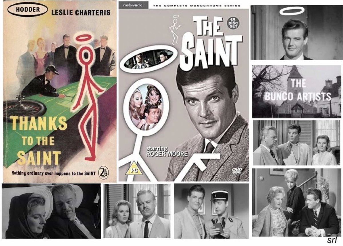 SaveRedlandLibr's tweet photo. 8pm TODAY on @TalkingPicsTV
From 1963, s2 Ep 14 of #TheSaint “The Bunco Artists” directed by #PeterYates & written by #LewisDavidson
Based on a #LeslieCharteris 1956 shortstory📖 from 📖”Thanks To The Saint”
🌟#RogerMoore #MaryMerrall #PeterDyneley #JustineLord #JohnStanding https://t.co/CxtN2rcvnm