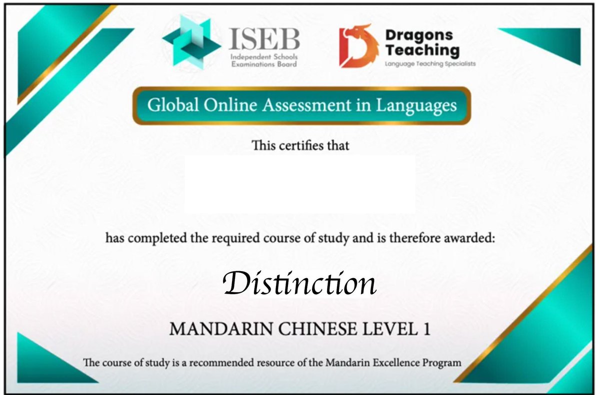 Alleyns_MFL's tweet photo. Congratulations to some of our year 8 pupils on their exceptional performance in the Global Online Assessment in Mandarin Level 1. All pupils achieving 80% and above (Distinction). 祝贺 👏🏻👏🏻@_JaneLunnon @AlleynsSchool thank you @dragonsteaching @Alleyns_MFL https://t.co/EAteeSaqUl