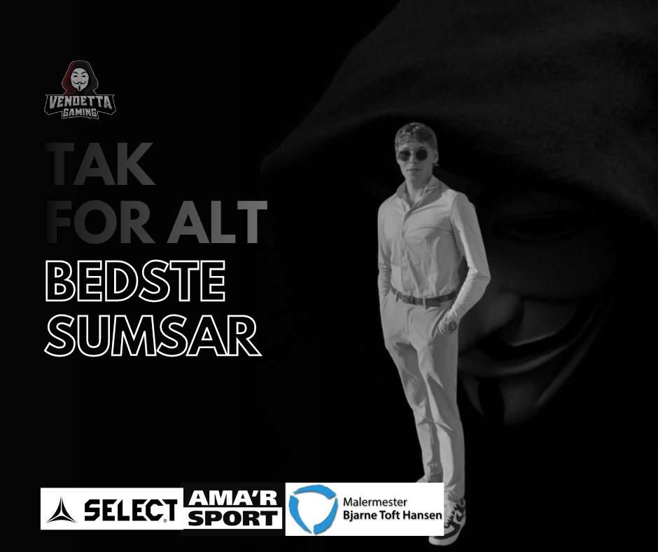 vendgamingdk's tweet photo. En ægte kriger siger tak for nu!
@RasmusNNielsen stopper som AWP'er for vores metalliga-hold.
Rasmus har spillet for Vendetta Gaming i en enkelt sæson i Metalligaen. Altid solid som menneske - altid solid på serveren! Du bliver savnet!
#rememberVAMOS https://t.co/1sKIM9xRFE