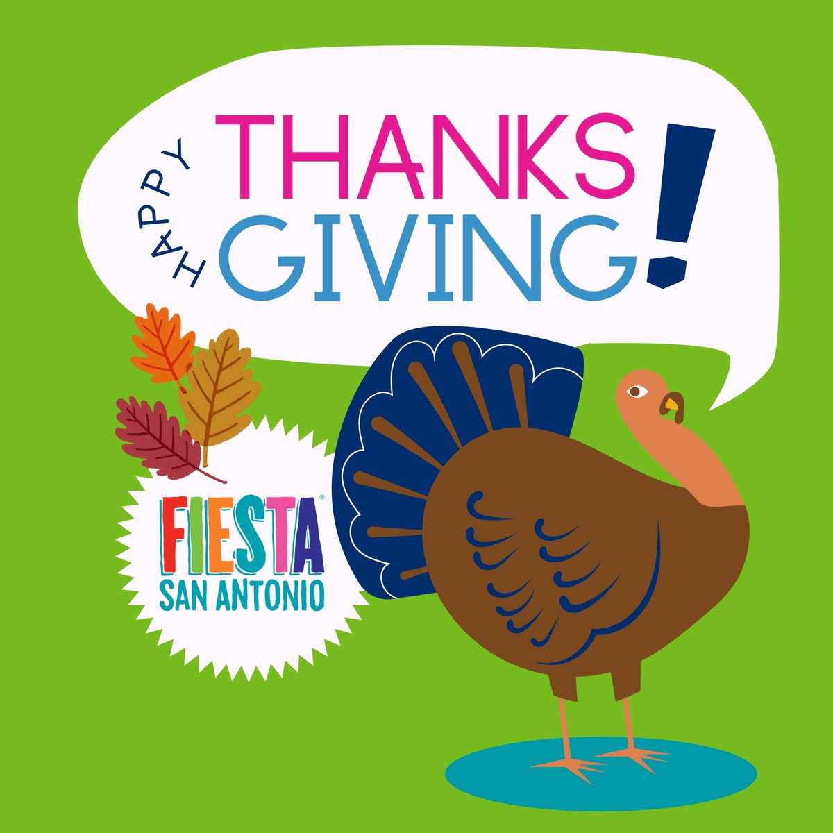 Happy Thanksgiving, San Antonio! Thank you for all you do to support Fiesta® San Antonio! 🦃 🤗 #VivaFiestaSA2023