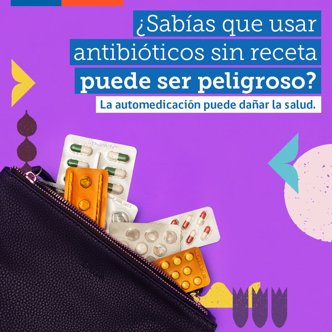 ministeriosalud's tweet photo. 🔸La mejor receta es no automedicarse
🔸La automedicación puede dañar tu salud  
🔸No te automediques 🚫💊

#RAM2022 #Antimicrobianos #ResistenciaAntimicrobiana https://t.co/Wh7qKXpw34